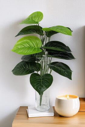 Yapay Bitki 18 Yapraklı Lura 60 cm Yeşil - Yapay Çiçek Deposu