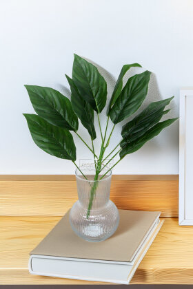 Yapay Bitki 9 Yapraklı Luvia 42 cm Yeşil - Yapay Çiçek Deposu