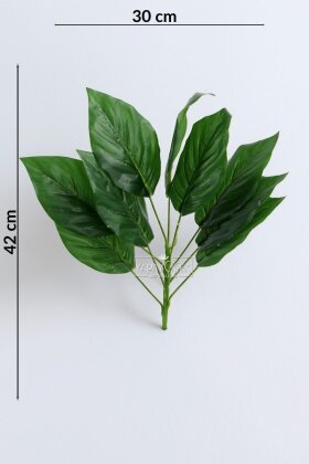 Yapay Bitki 9 Yapraklı Luvia 42 cm Yeşil - 3
