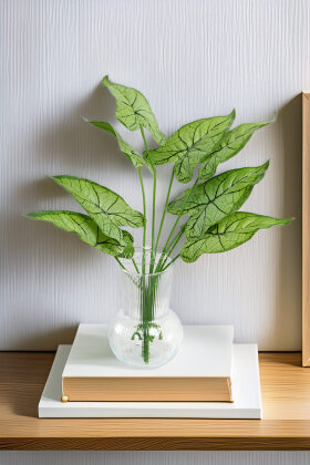 Yapay Bitki 9 Yapraklı Matris 50 cm Yeşil - Yapay Çiçek Deposu