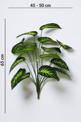 Yapay Bitki 18 Yapraklı Midori 60 cm Yeşil - 3
