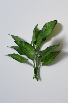 Yapay Bitki 9 Yapraklı Sira 40 cm Yeşil - 2