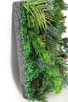 Yapay Dikey Bitki Hazır Duvar Paneli 55 cm x 55 cm Model 7 - 3