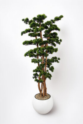 Yapay Ağaç Küre Saksıda Bonsai Ağacı 170 cm Yeşil - 2