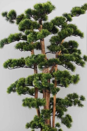 Yapay Ağaç Küre Saksıda Bonsai Ağacı 170 cm Yeşil - 3