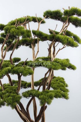 Yapay Ağaç Çanak Saksıda Bonsai Ağacı 150 cm Yeşil - 3