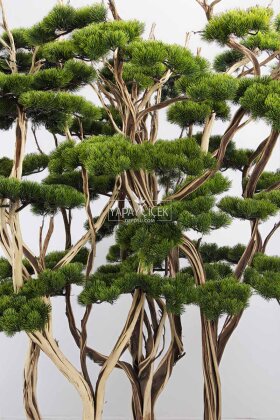 Yapay Ağaç Dev Çanak Saksıda Bonsai Ağacı 195 cm Yeşil - 3