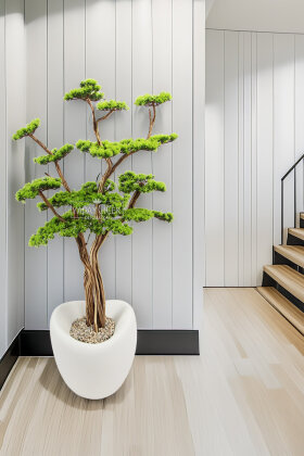 Yapay Ağaç Dinazor Yumurtası Saksıda Bonsai Ağacı 150 cm Yeşil - Koçaklar Çiçekçilik