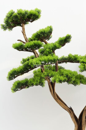 Yapay Ağaç Küre Saksıda Bonsai Ağacı 110 cm Yeşil - 3
