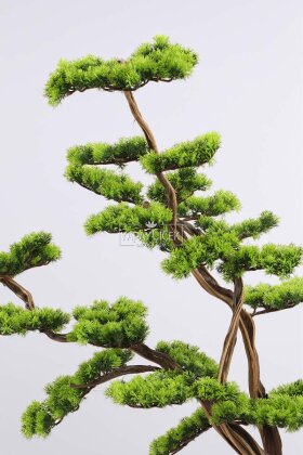 Yapay Ağaç Taş Görünümlü Saksıda Ağacı 150 cm Yeşil - 3