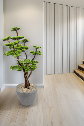 Yapay Ağaç Konik Saksıda Bonsai Ağacı 150 cm Yeşil - Koçaklar Çiçekçilik