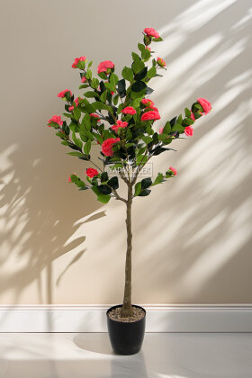 Yapay Premium Gül Ağacı 170 cm Pembe - 4