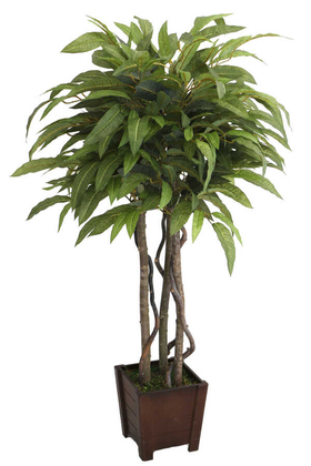 Yapay Ceviz Ağacı 3 Gövdeli 130 cm Yeşil - 3