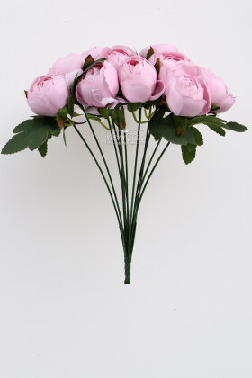 Yapay Çiçek 12li Şakayık Demeti 35 cm Lila - 3