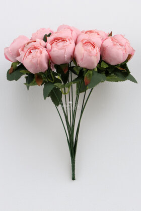 Yapay Çiçek 12li Şakayık Demeti 35 cm Pembe - 3