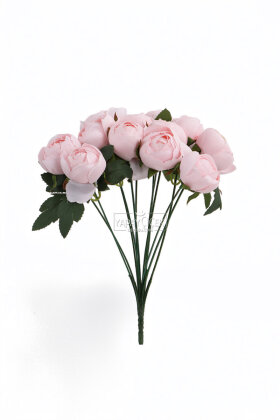 Yapay Çiçek 12li Şakayık Demeti 35 cm Toz Pembe - 3