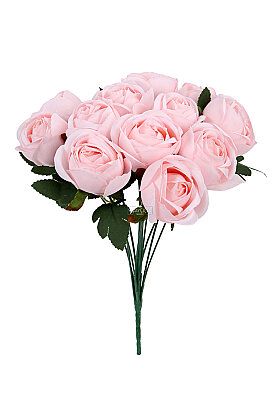 Yapay Çiçek 12li Şakayık Demeti 35 cm Toz Pembe - 3