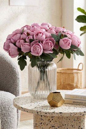 Yapay Çiçek 18li Şakayık Demeti 38 cm Lila - Yapay Çiçek Deposu