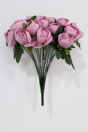Yapay Çiçek 18li Şakayık Demeti 38 cm Lila - 3
