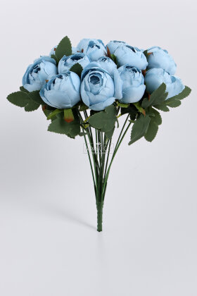 Yapay Çiçek 18li Şakayık Demeti 38 cm Turkuaz - 3
