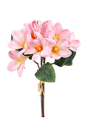 Yapay Çiçek 3lü Mokuren Manolya Demeti 36 cm Pembe - 3