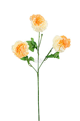 Yapay Çiçek 3'lü Rina Erengül Dalı 70 cm Krem-Şeftali - 3
