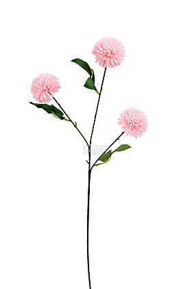 Yapay Çiçek 3'lü Top Karanfil Dalı 67 cm Pembe - 3