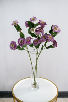 Yapay Çiçek 6lı Taçlı Kır Çiçeği 75 cm Mor - Yapay Çiçek Deposu