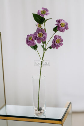 Yapay Çiçek 6lı Taçlı Kır Çiçeği 75 cm Mor - 2
