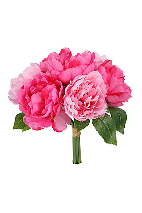 Yapay Çiçek 7'li Amaranthine Şakayık Demeti 35 cm Fuşya - 3