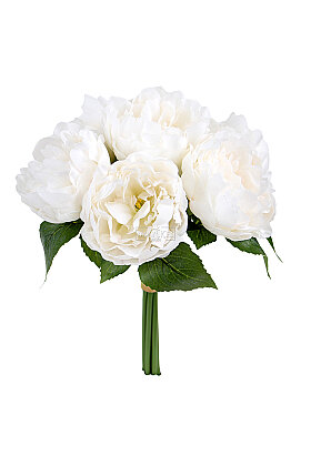 Yapay Çiçek 7'li Amaranthine Şakayık Demeti 35 cm Kırık Beyaz - 3