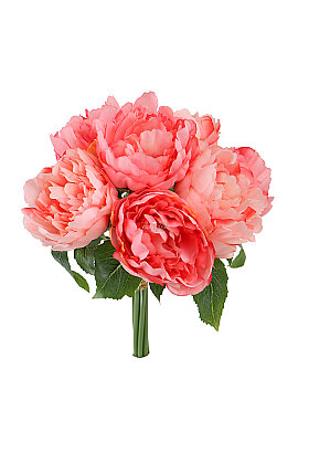 Yapay Çiçek 7'li Amaranthine Şakayık Demeti 35 cm Nar Çiçeği - 3