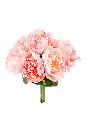 Yapay Çiçek 7'li Amaranthine Şakayık Demeti 35 cm Somon - 3
