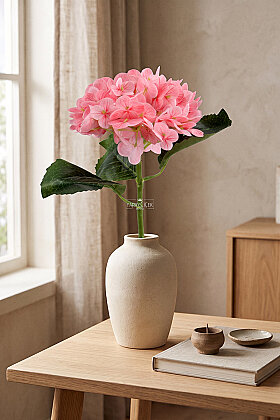 Yapay Çiçek Islak Awai Ortanca Dalı 55 cm Pembe - 2