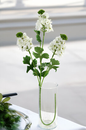 Yapay 3lü Sümbül Dalı 80 cm Beyaz - 2