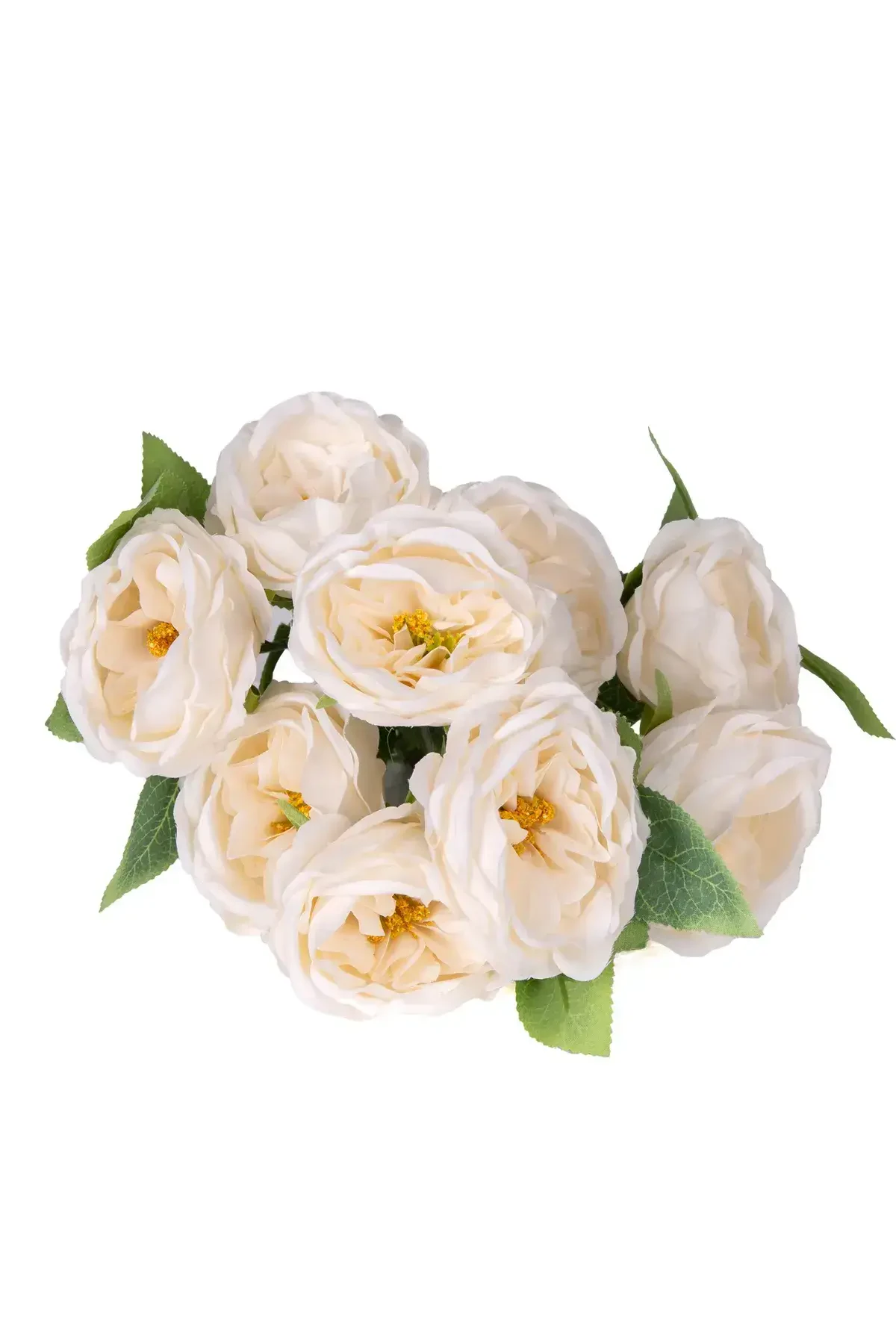 Yapay Çiçek 10 Dallı Catalina Rose 45 cm Krem - 2