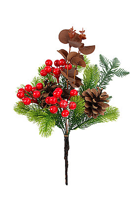 Yapay Çiçek Kızıl Orman Kokina Demeti 35 cm - 3