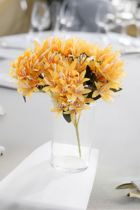 Yapay Çiçek Lüx Çöl Lilyumu 30 cm Hardal - 2