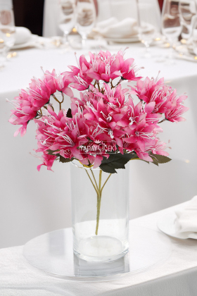 Yapay Çiçek Lüx Çöl Lilyumu 30 cm Koyu Pembe - 2