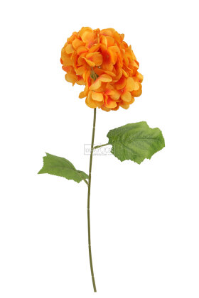 Yapay Çiçek Matin Ortanca Dalı 60 cm Turuncu - 3