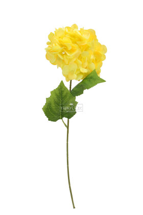 Yapay Çiçek Matin Ortanca Dalı 60 cm Sarı - 3