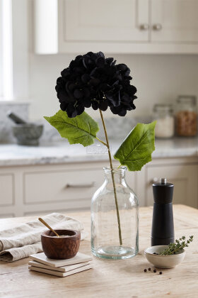 Yapay Çiçek Matin Ortanca Dalı 60 cm Siyah - 2