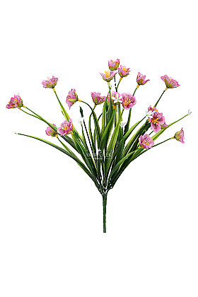 Yapay Çiçek Minimal İnka Zambağı Demeti 33 cm Lila - 3