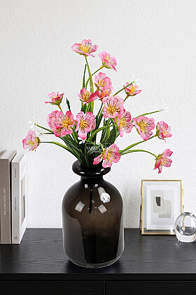 Yapay Çiçek Minimal İnka Zambağı Demeti 33 cm Pembe - 2