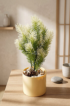 Yapay Çiçek Natura 3'lü Minimalist Bitki Seti - 4