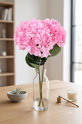 Yapay Çiçek Oasis Ortanca Dalı 67 cm Pembe - Yapay Çiçek Deposu