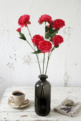 Yapay Çiçek Pastel 3 Adet Çöl Gülü 60 cm Fuşya - Yapay Çiçek Deposu