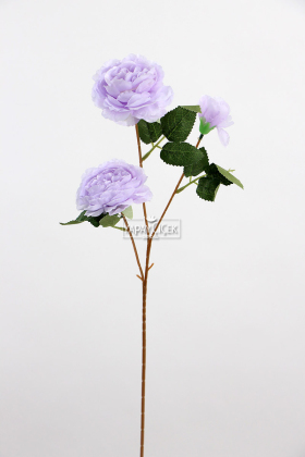 Yapay Çiçek Pastel 3 Adet Çöl Gülü 60 cm Mor - 3