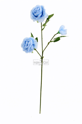 Yapay Çiçek Pastel 3lü Çöl Gülü 60 cm Açık Mavi - 2