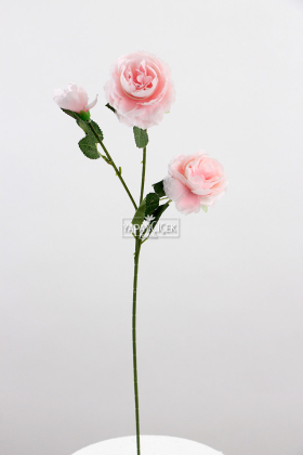 Yapay Çiçek Pastel 3lü Çöl Gülü 60 cm Pembe - 3